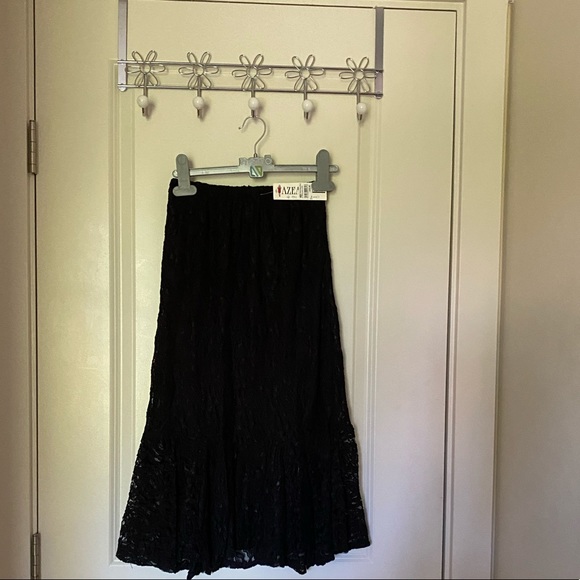 Azea’s black lace just below knee skirt - Picture 1 of 2